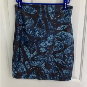 Dark gray and blue pencil skirt size small